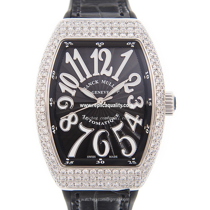 Franck Muller VANGUARD V 32 SC AT FO D (AC.NR) Automatic Stainless Steel & Diamonds White