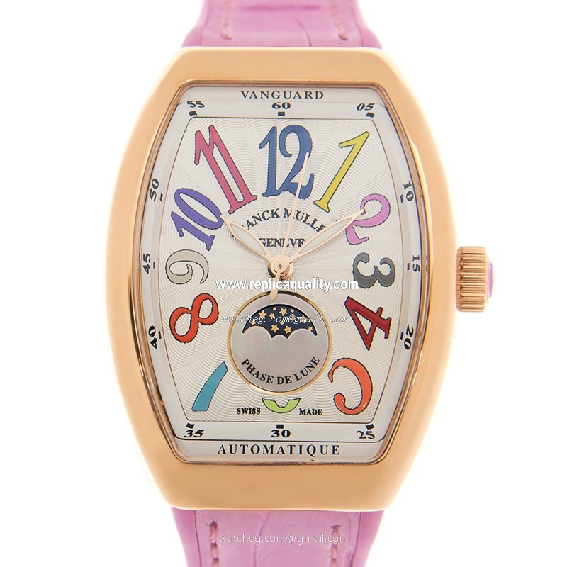 Franck Muller LADIES COLLECTION V 32 SC AT FO L COL DRM (5N.RS) Automatic 18kt Rose Gold White