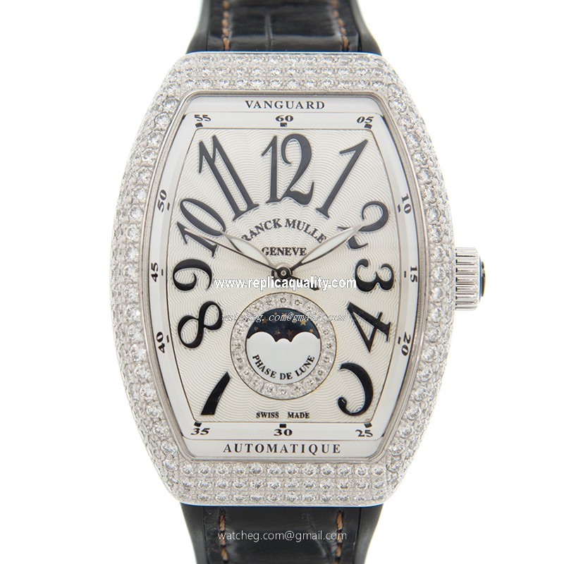 Franck Muller LADIES COLLECTION V 32 SC AT FO L D CD 1R (AC.NR) Automatic Stainless Steel & Diamonds Silver