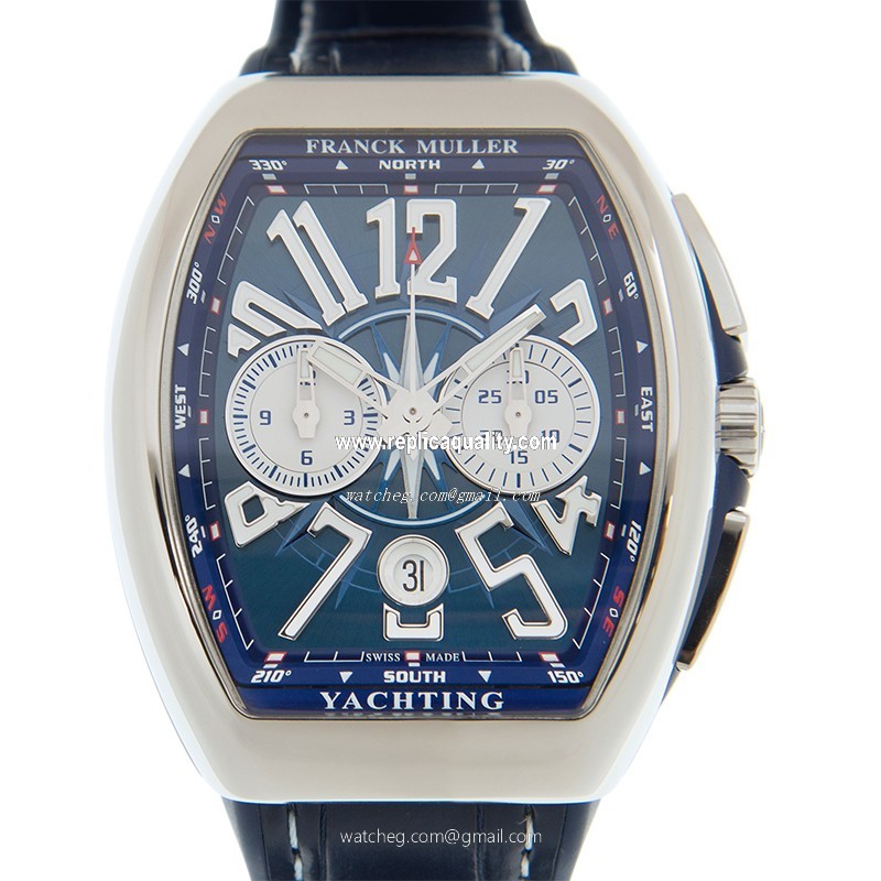 Franck Muller VANGUARD V 41 CC DT YACHTING (AC.BL) Automatic Stainless Steel Blue 