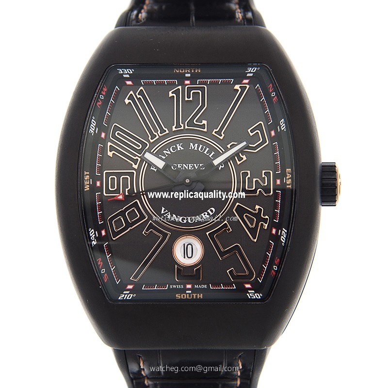 Franck Muller VANGUARD V 41 SC DT TT NR BR(5N) Automatic Stainless Steel Black