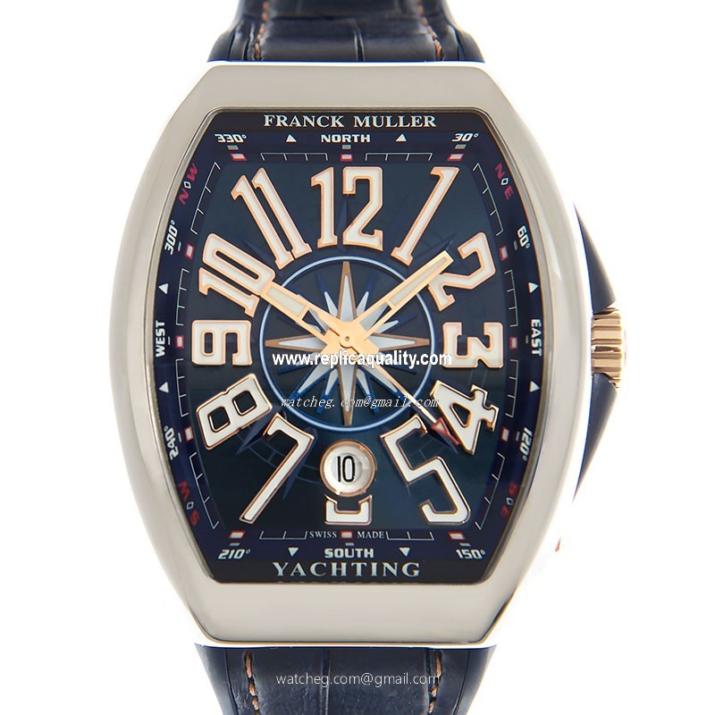Franck Muller VANGUARD V 41 SC DT YACHTING STG (AC.BL) Automatic Stainless Steel Dark Blue 