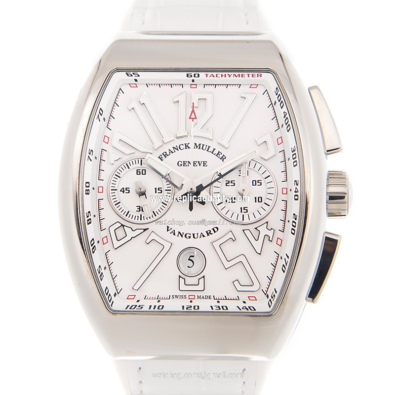 Franck Muller VANGUARD V 45 CC DT (AC.BC) Automatic Stainless Steel White