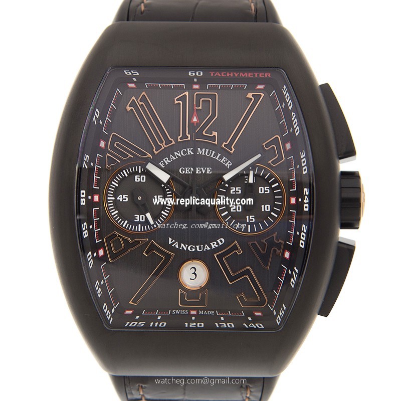 Franck Muller VANGUARD V 45 CC DT TT NR BR(5N) Automatic Stainless Steel Black