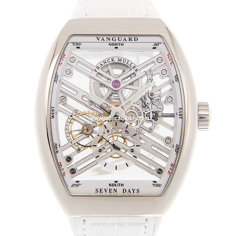 Franck Muller VANGUARD V 45 S6 SQT (AC.BC) Manual Wind Stainless Steel Silver