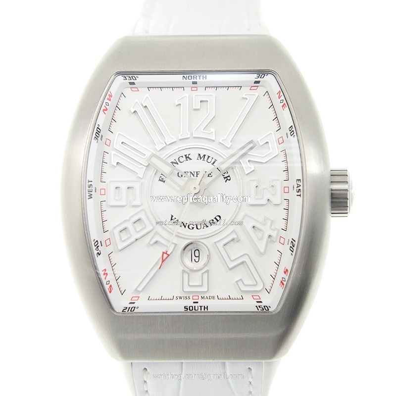 Franck Muller VANGUARD V 45 SC DT (AC.BR.BC) Automatic Stainless Steel White