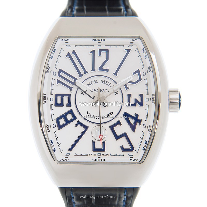 Franck Muller VANGUARD V 45 SC DT (AC.BU) Automatic Stainless Steel White