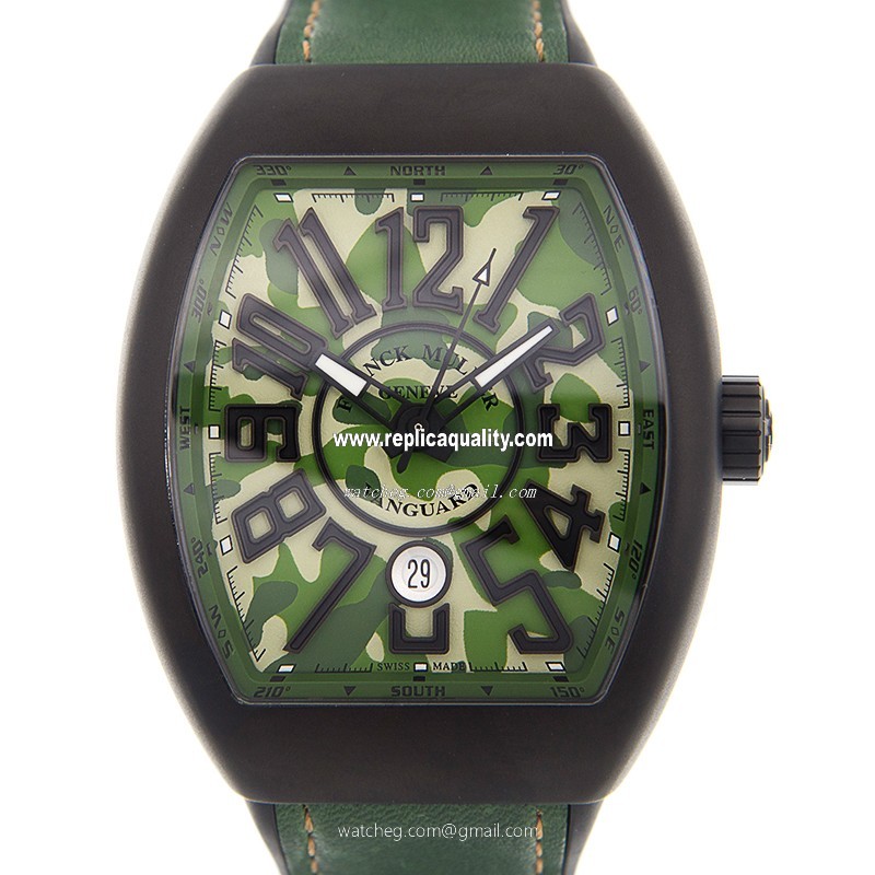Franck Muller VANGUARD V 45 SC DT CAMOU (TT.NR.MC.VE) Automatic Stainless Steel Green
