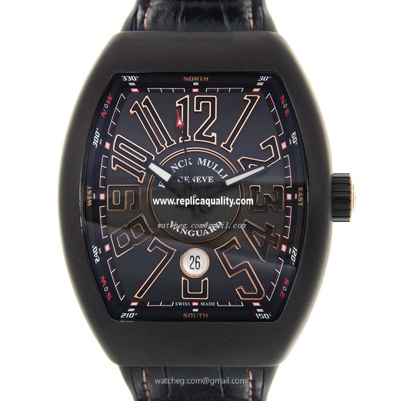 Franck Muller VANGUARD V 45 SC DT TT NR BR(5N) Automatic Stainless Steel Black