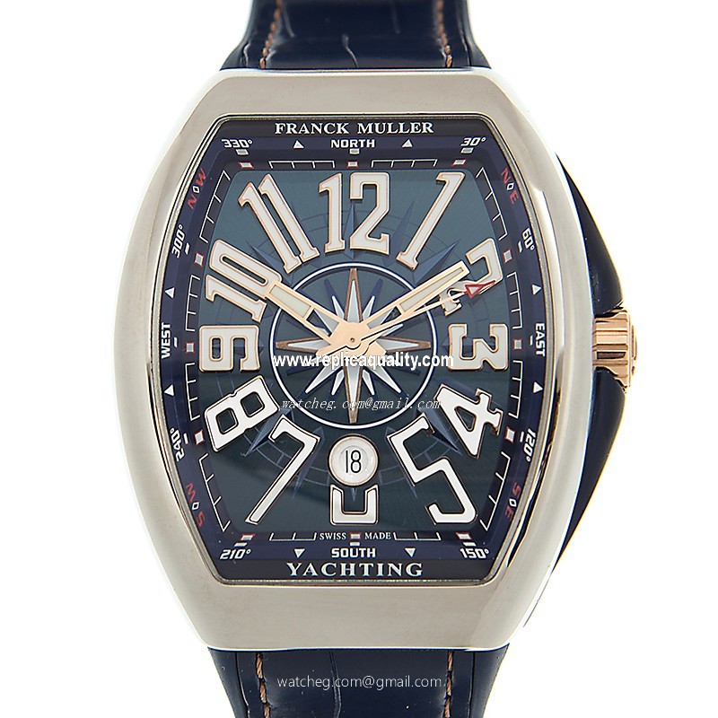Franck Muller VANGUARD V 45 SC DT YACHTING STG (AC.BL) Automatic Stainless Steel Blue 