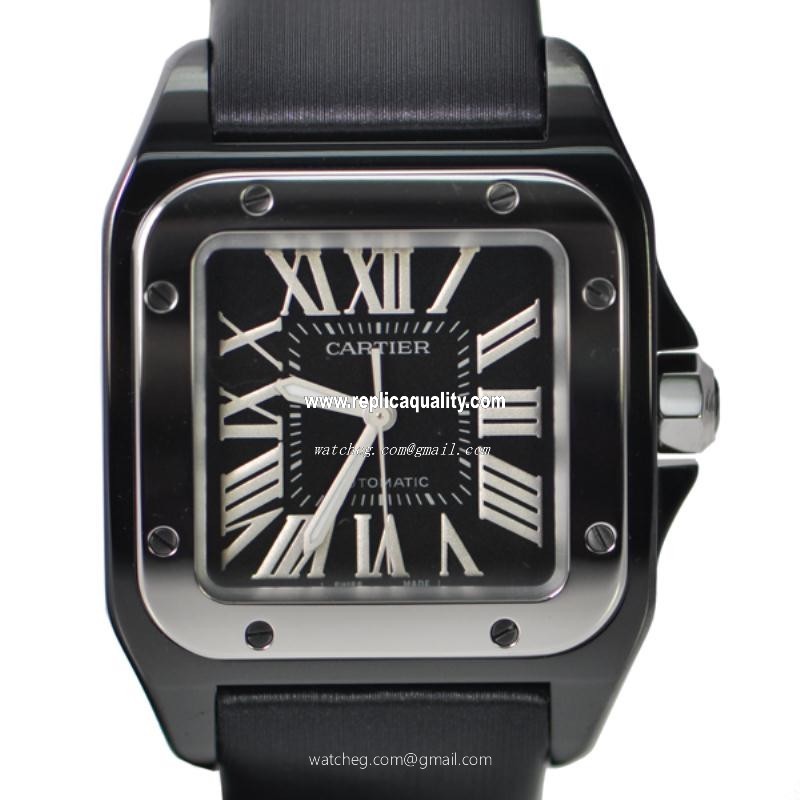 Cartier SANTOS W2020008 Automatic Stainless Steel Black