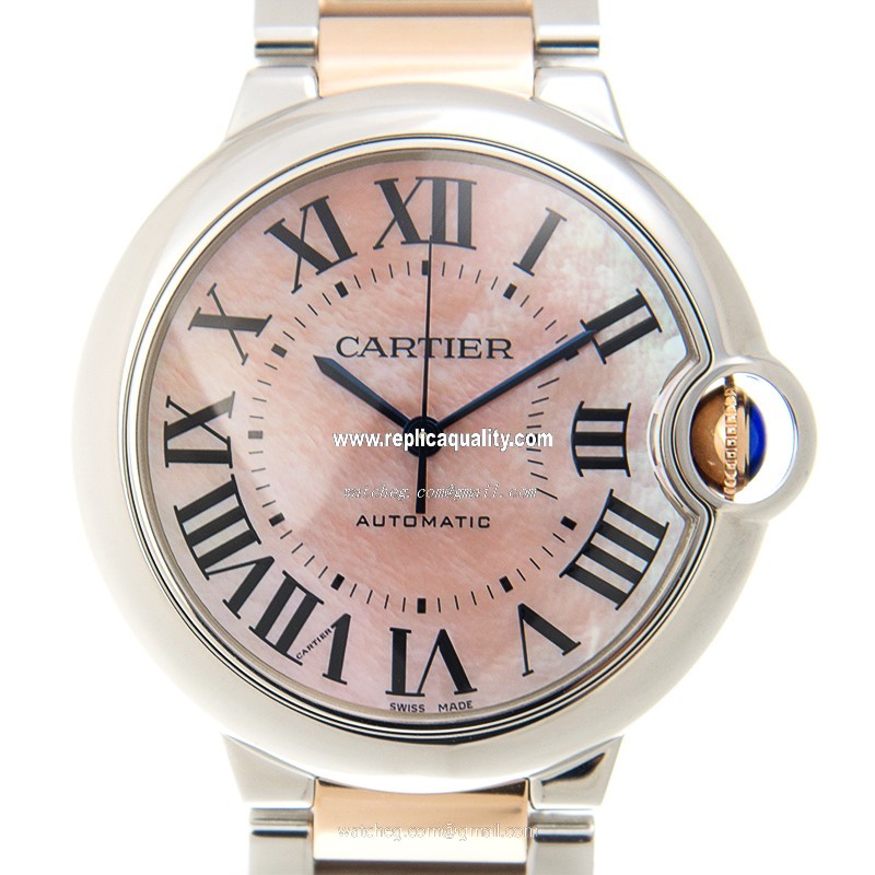 Cartier BALLON BLEU W2BB0011 Automatic Stainless Steel Pink