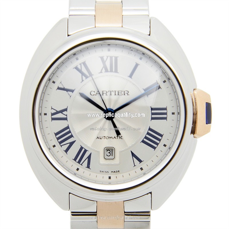 Cartier CLe DE CARTIER W2CL0004 Automatic Stainless Steel Silvery & White