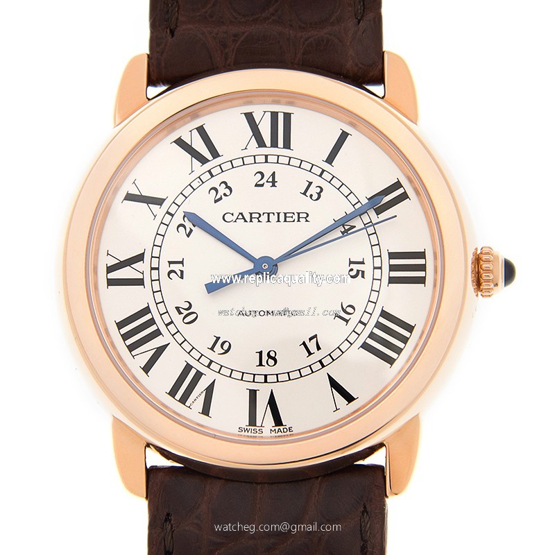 Cartier ROTONDE DE CARTIER W2RN0008 Automatic 18kt Rose Gold White