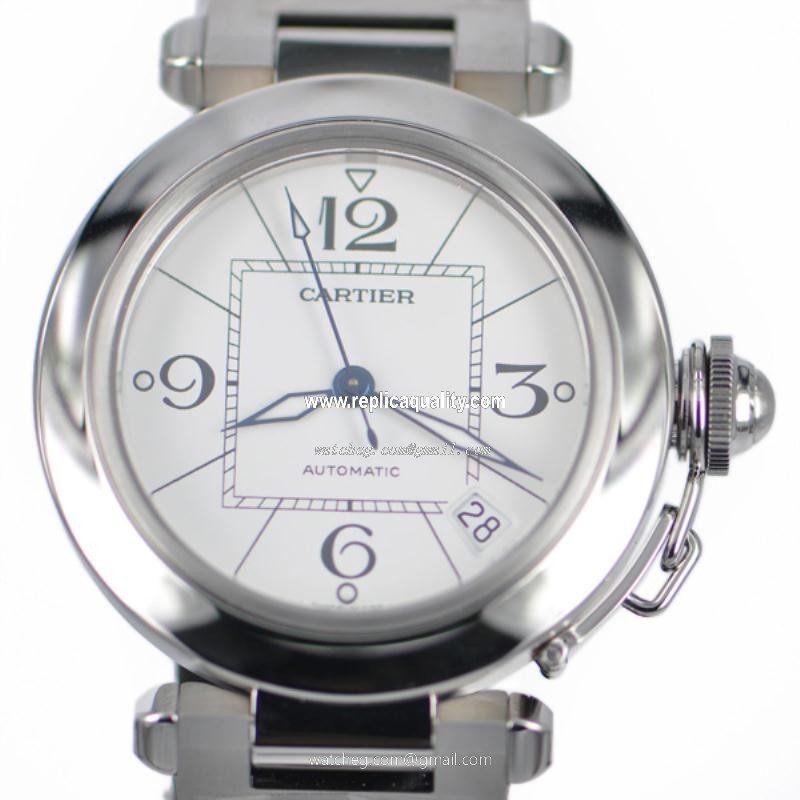 Cartier PASHA DE CARTIER W31074M7 Automatic Stainless Steel White