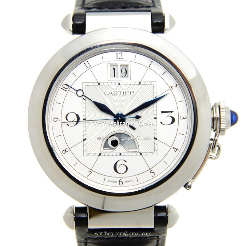 Cartier PASHA DE CARTIER W3109255 Automatic Stainless Steel Silvery & White