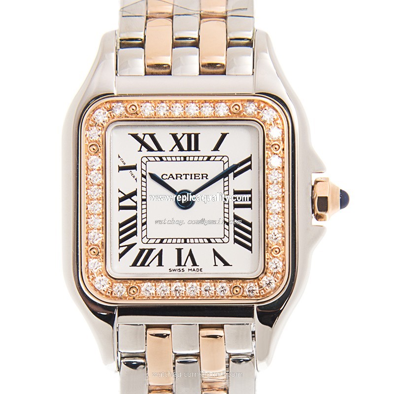 Cartier PANTHeRE DE CARTIER W3PN0006 Quartz 18kt Rose Magic & Diamond White