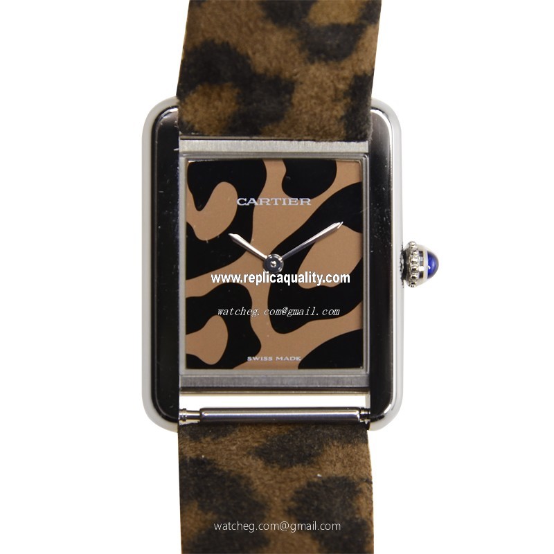 Cartier TANK W5200015 Quartz Stainless Steel Silver