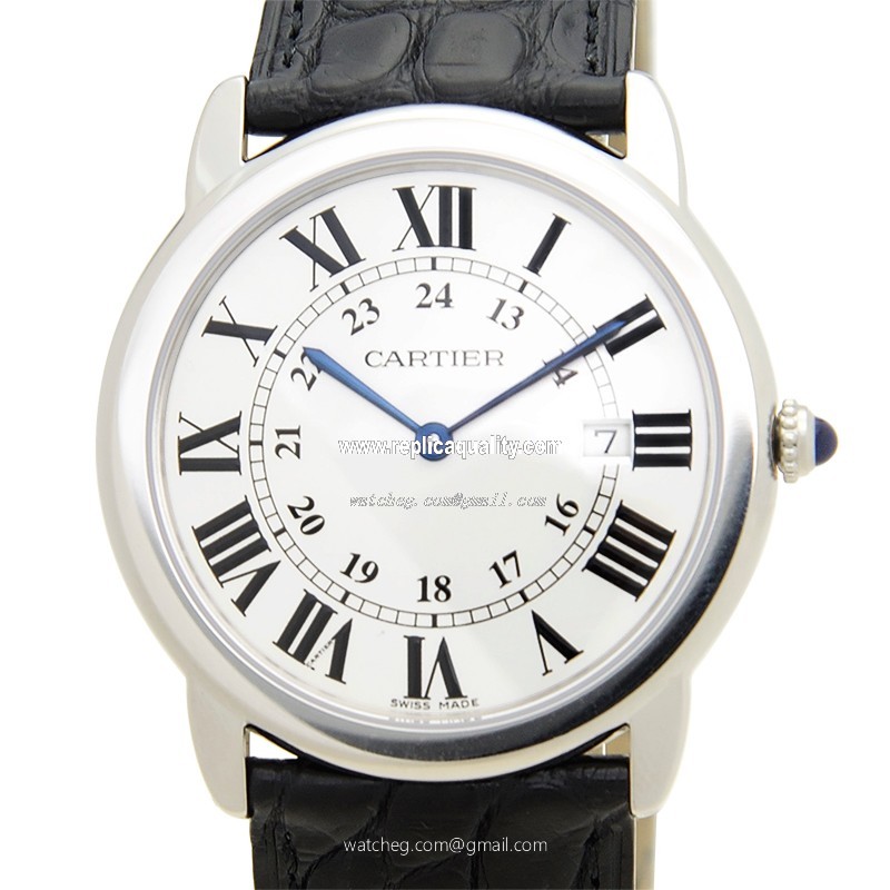 Cartier RONDE SOLO DE CARTIER W6700255 Quartz Stainless Steel White
