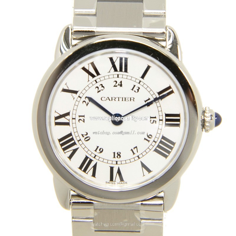 Cartier RONDE SOLO DE CARTIER W6701004 Quartz Stainless Steel White