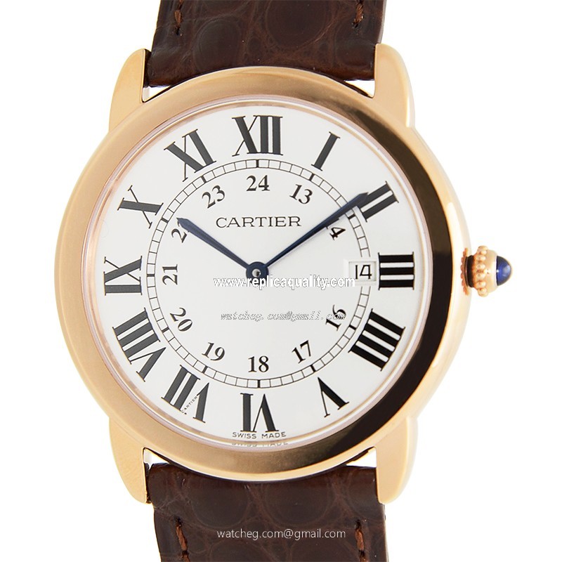 Cartier RONDE SOLO DE CARTIER W6701008 Quartz 18kt Rose Gold & Steel White