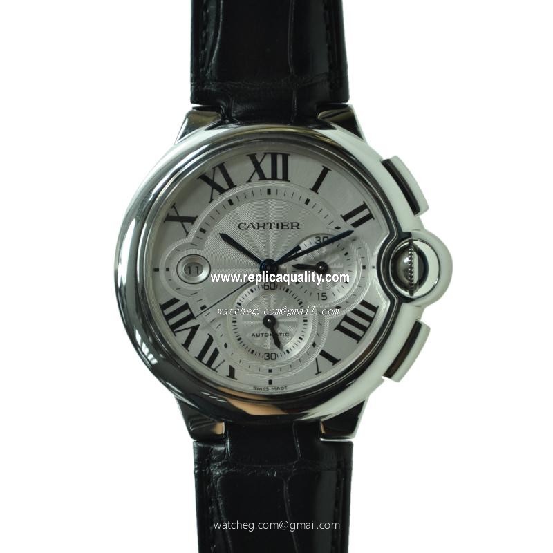 Cartier BALLON BLEU W6920003 Automatic Stainless Steel Silvery & White
