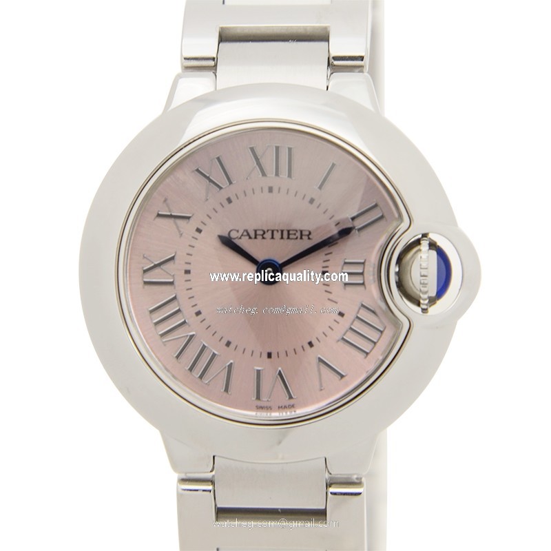 Cartier BALLON BLEU W6920038 Quartz Stainless Steel Pink