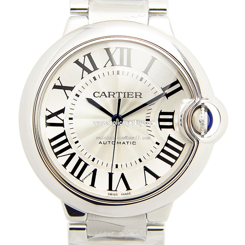 Cartier BALLON BLEU W6920046 Automatic Stainless Steel Silvery & White