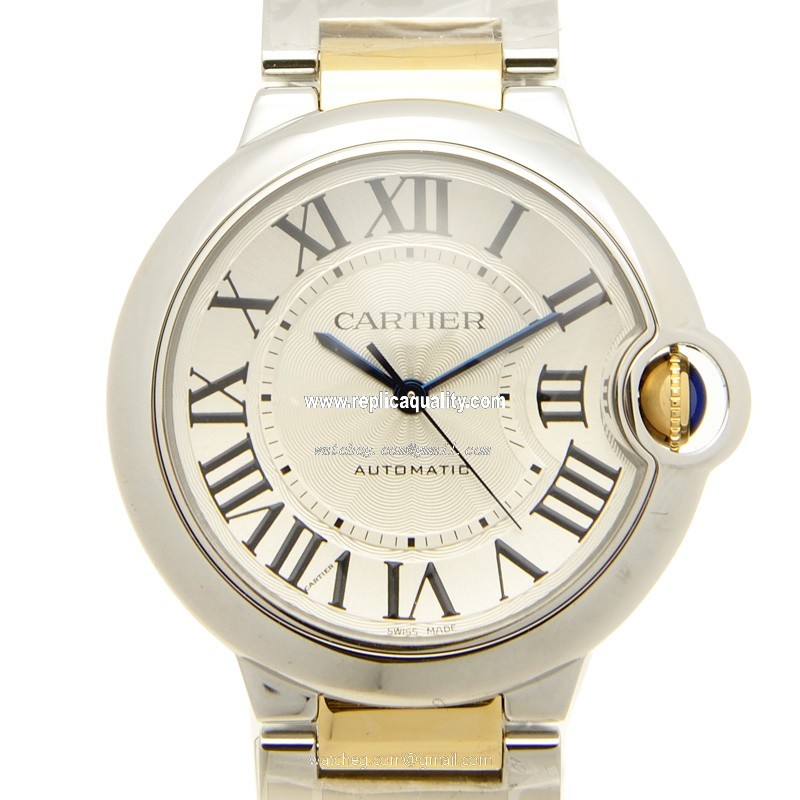 Cartier BALLON BLEU W6920047 Automatic Stainless Steel Silvery & White