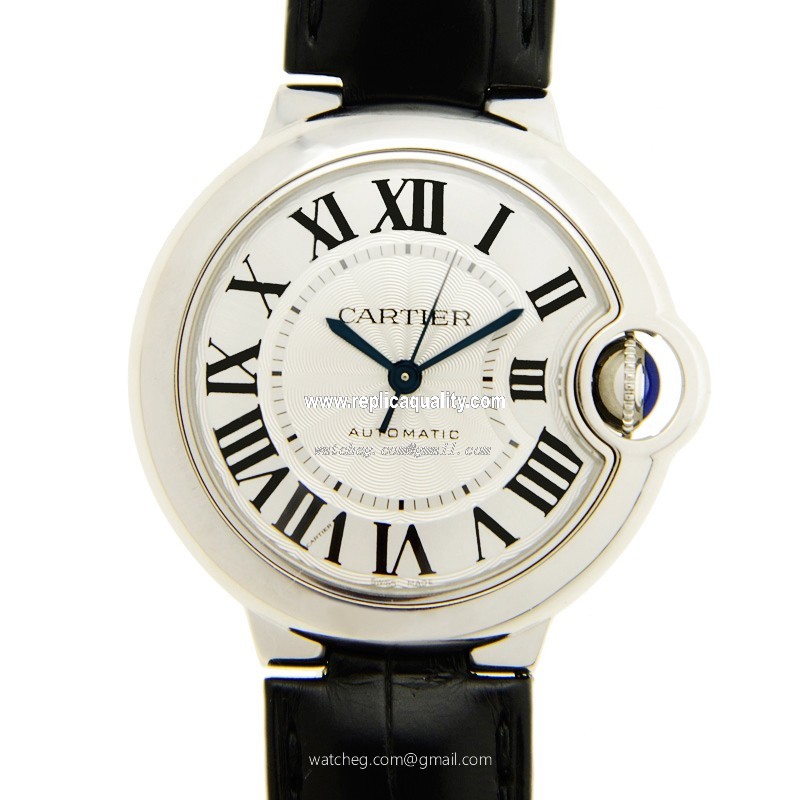 Cartier BALLON BLEU W6920085 Automatic Stainless Steel Silvery & White