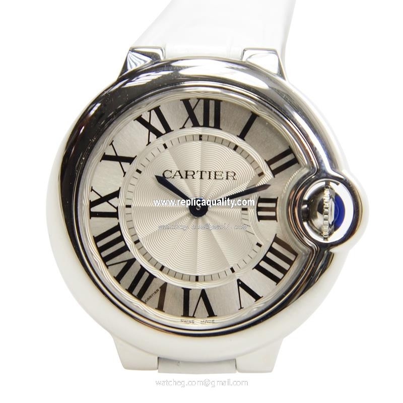 Cartier BALLON BLEU W6920086 Quartz Stainless Steel Silvery & White