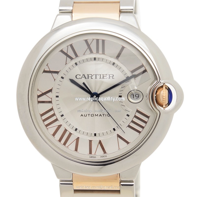 Cartier BALLON BLEU W6920095 Automatic Stainless Steel Silver & White