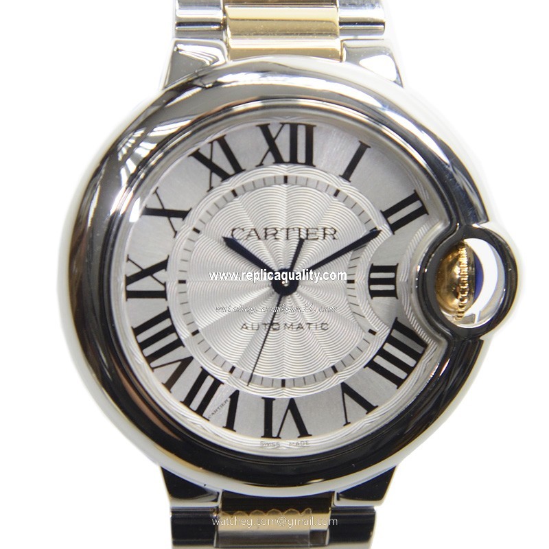 Cartier BALLON BLEU W6920099 Automatic Stainless Steel Silvery & White