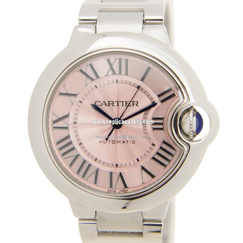 Cartier BALLON BLEU W6920100 Automatic Stainless Steel Pink