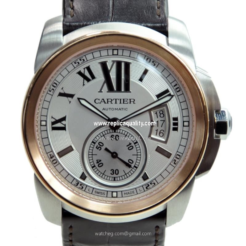 Cartier CALIBRE DE CARTIER W7100011 Automatic Stainless Steel Silvery & White