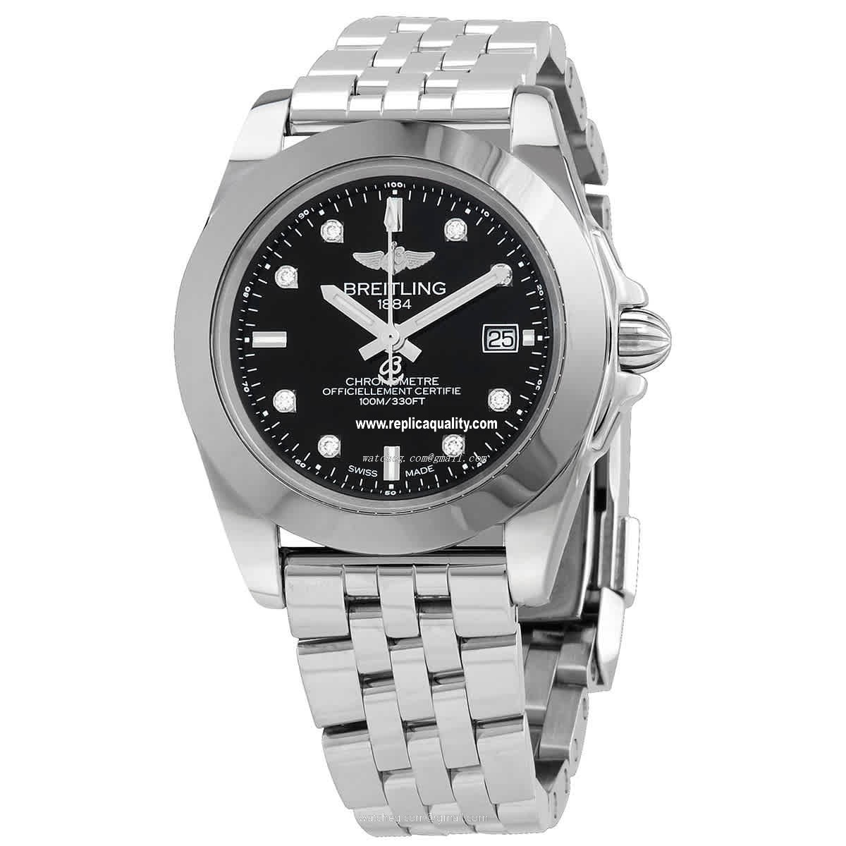 Breitling GALACTIC W7133012-BF63-792A Quartz Stainless Steel Black