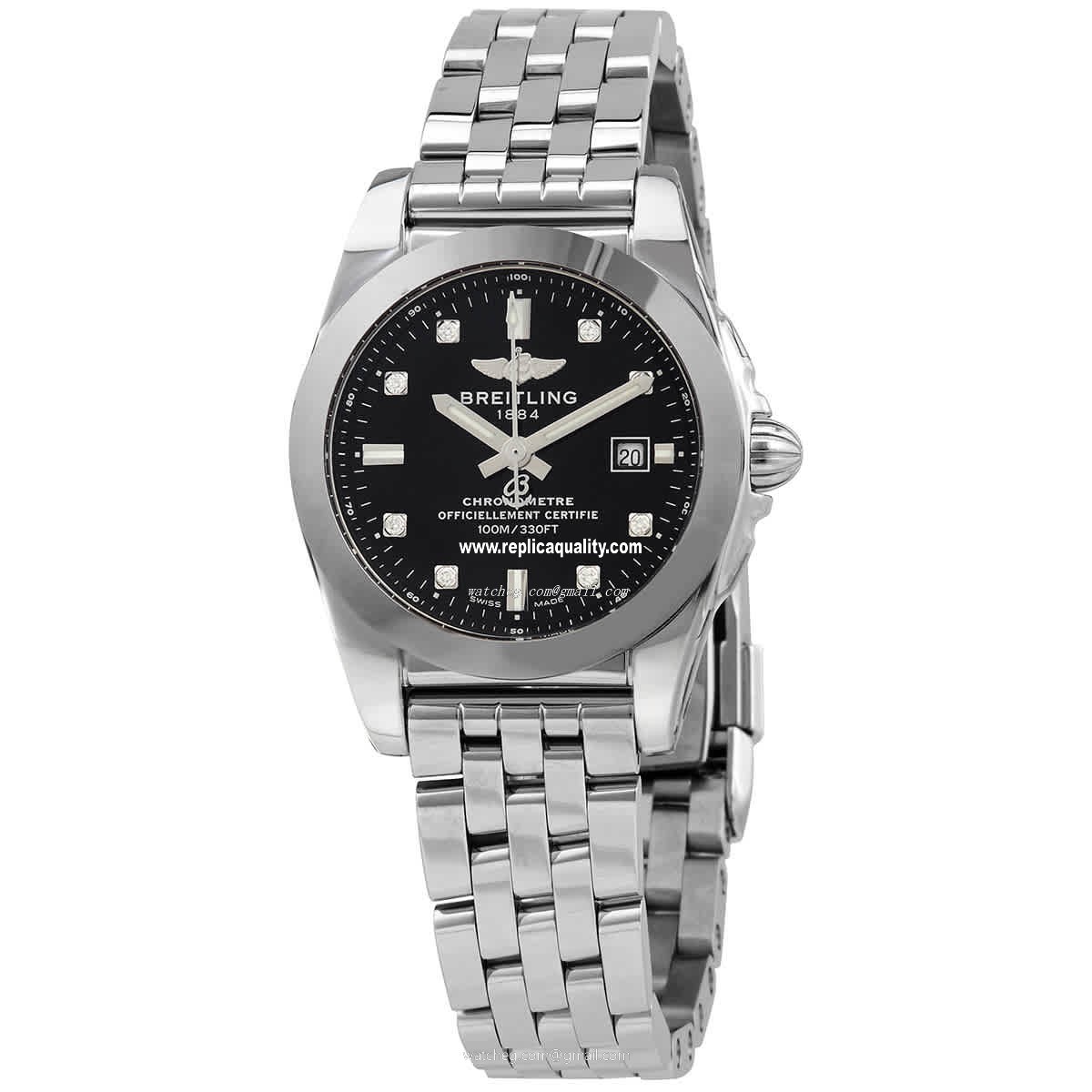 Breitling GALACTIC W72348121B1A1 Quartz Stainless Steel Black