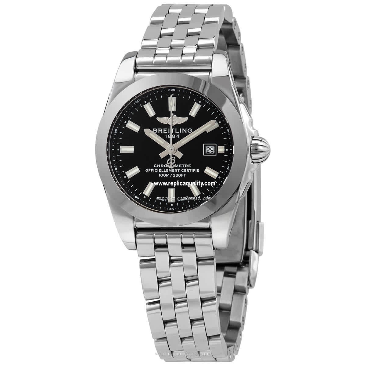 Breitling GALACTIC W72348121B2A1 Quartz Stainless Steel Black