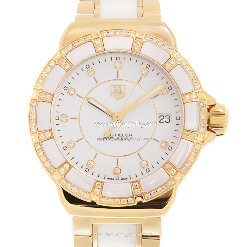 Tag Heuer F1 WAH1222-BB0866 Quartz Ceramic & Steel White