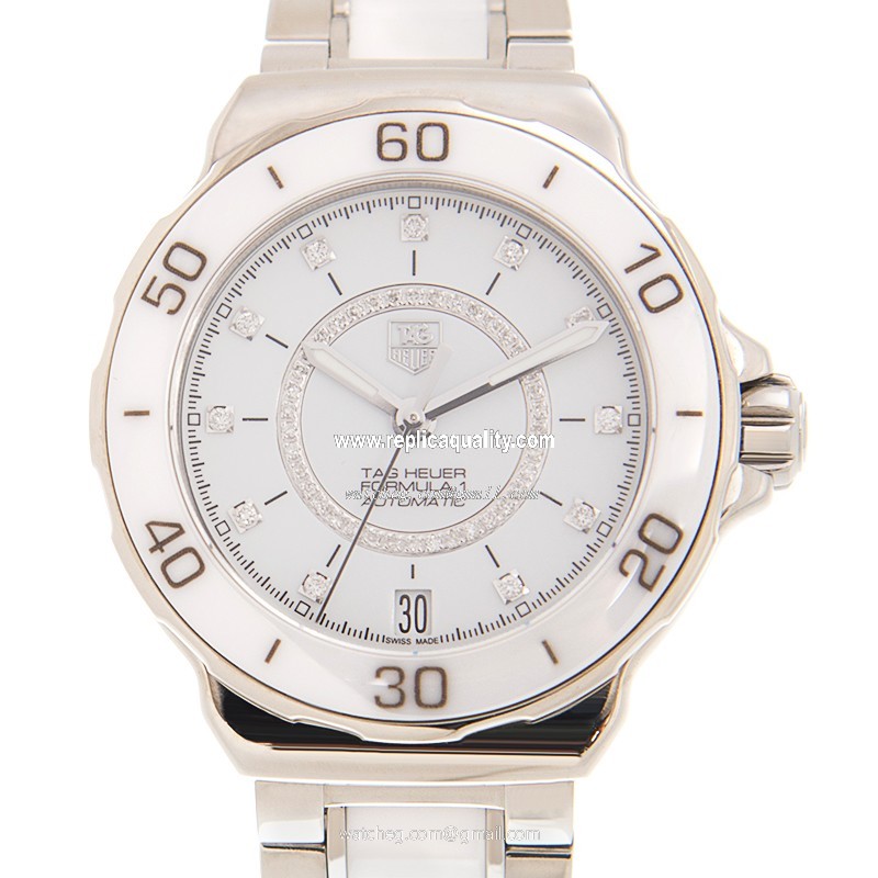 Tag Heuer F1 WAU2211-BA0861 Automatic Ceramic & Steel White
