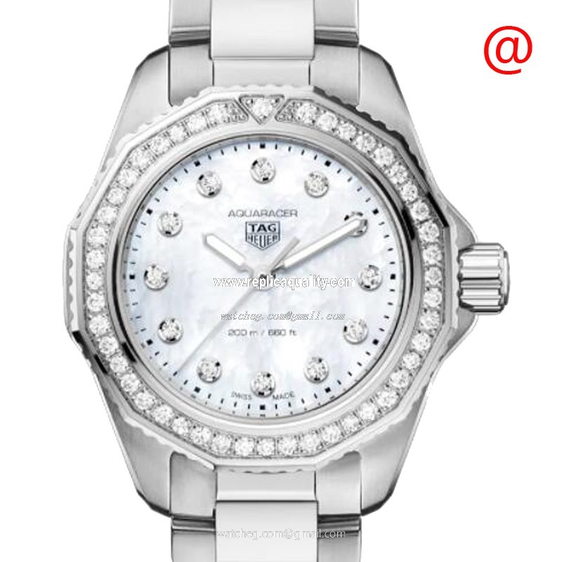 Tag Heuer AQUARACER WBP1417.BA0622 Quartz Stainless Steel & Diamonds White