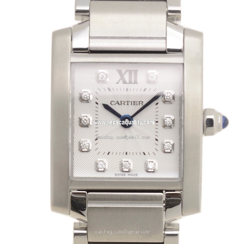 Cartier TANK WE110006 Quartz Stainless Steel Silver