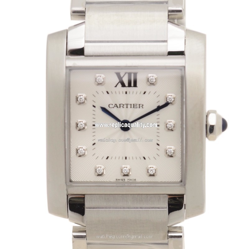 Cartier TANK WE110007 Quartz Stainless Steel Silver