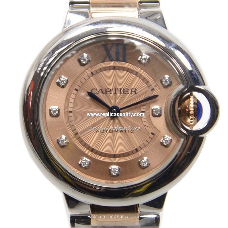 Cartier BALLON BLEU WE902053 Automatic Stainless Steel Pink