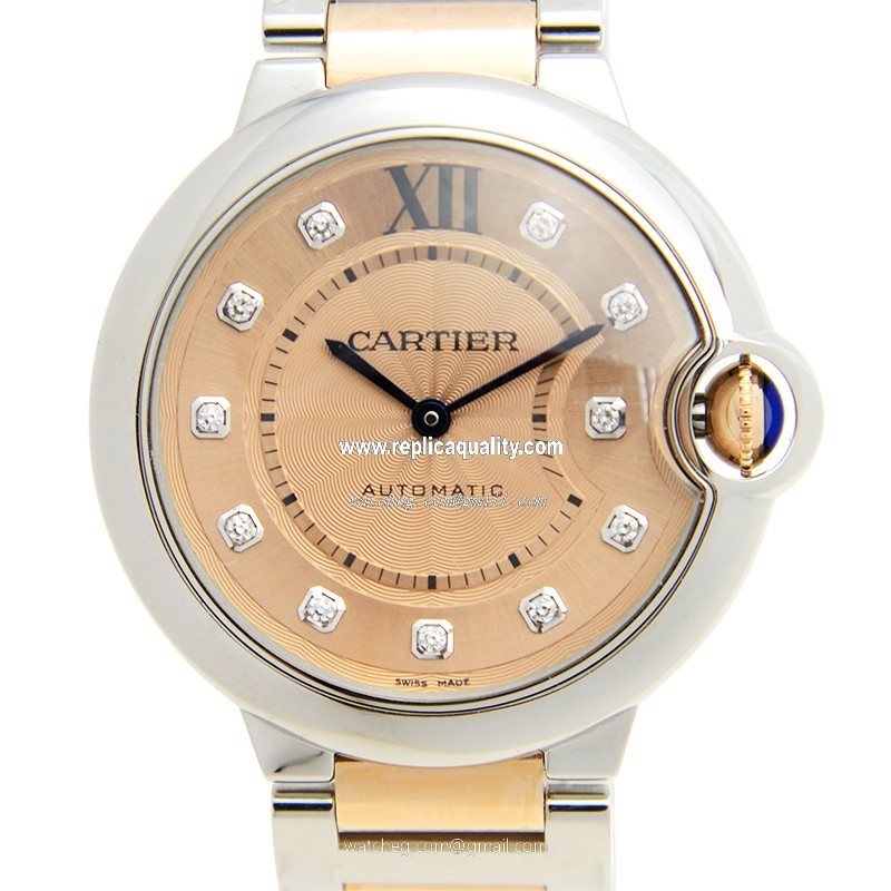 Cartier BALLON BLEU WE902054 Automatic Stainless Steel Pink