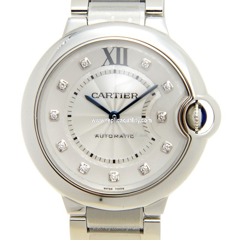 Cartier BALLON BLEU WE902075 Automatic Stainless Steel Silver