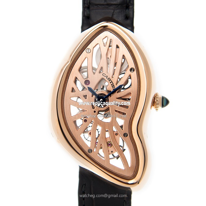 Cartier CRASH WHCH0006 Automatic 18kt Rose Gold Transparent