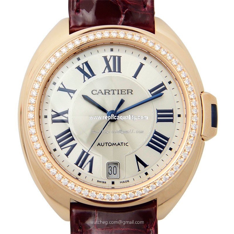 Cartier CLe DE CARTIER WJCL0013 Automatic 18kt Rose Gold & Diamonds White