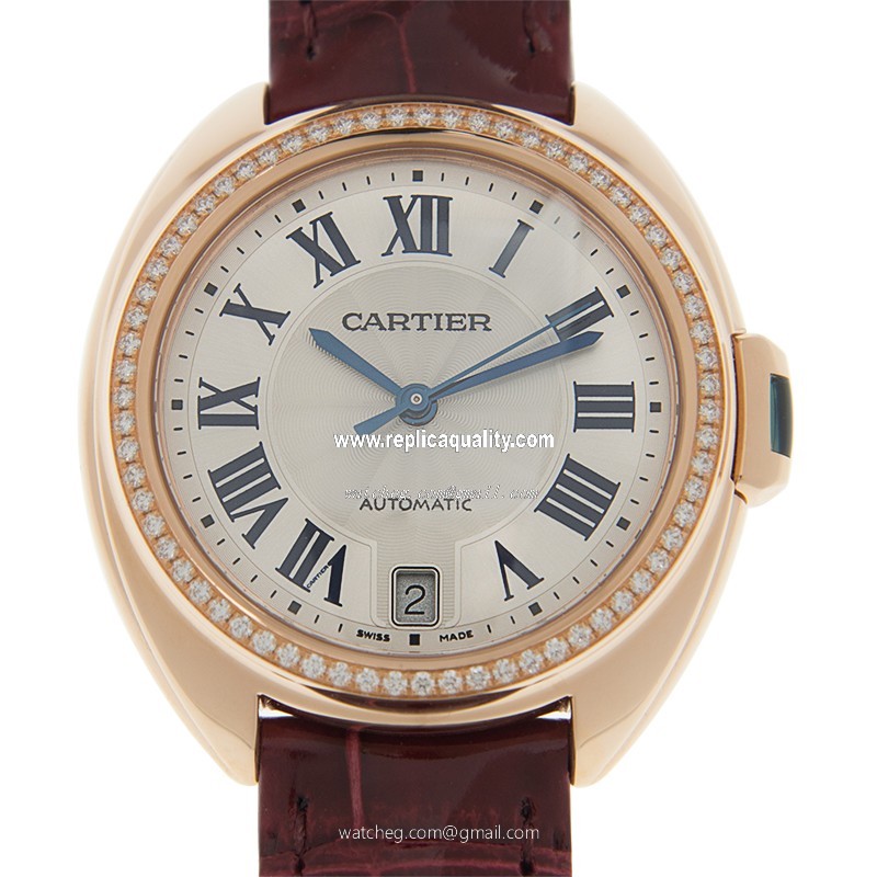Cartier CLe DE CARTIER WJCL0048 Automatic 18kt Rose Gold & Diamonds White