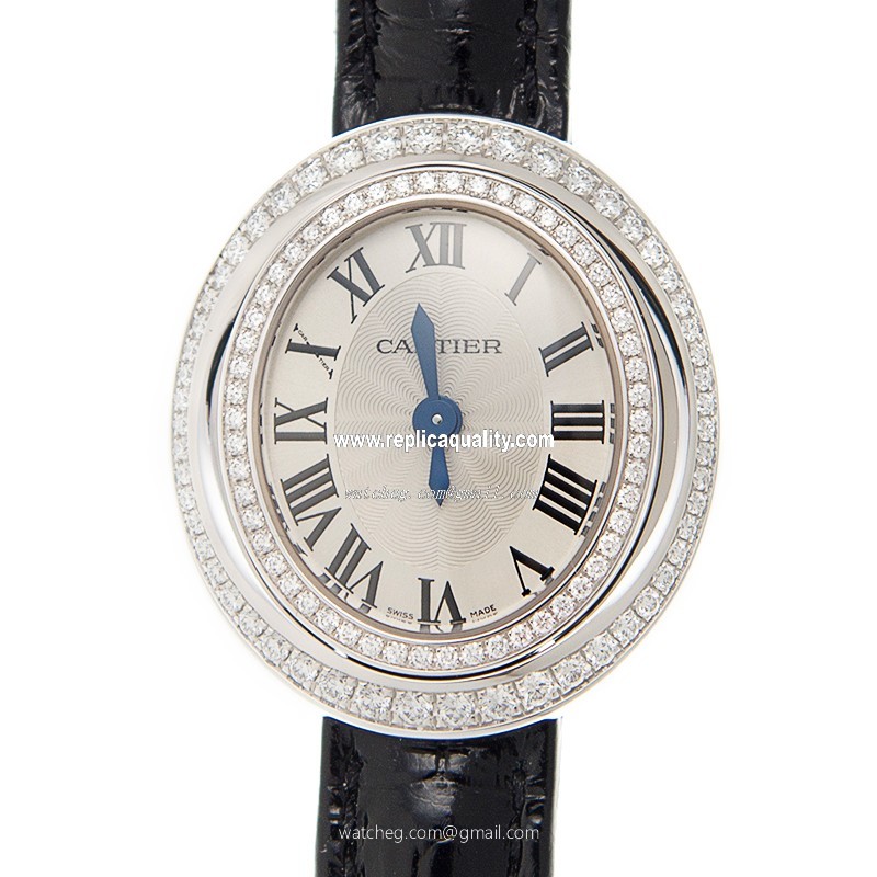 Cartier HYPNOSE WJHY0004 Quartz 18kt White Gold & Diamond Silver